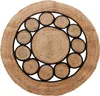 Dywan boho z juty, okrągły, Ø 90 cm Podgląd zdjęcia produktu 1