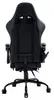 The back view of a black gaming chair with a footrest extended. Produktbild-Vorschau