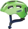 ABUS Fahrradhelm Youn-I 2.0 M Grün funkelnd mit Licht und Produktbild-Vorschau 1