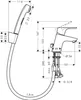 Technical drawing of a bidet faucet with dimensions and specifications. Produktbild-Vorschau