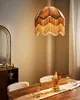 BELIANI Hängeleuchte Beige Papierschirm Oval mit Fransen Produktbild-Vorschau 2