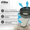 vhbw Faltenfilter kompatibel mit Sencor SVC 8618GD, SVC Produktbild-Vorschau 2