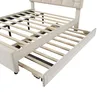 okwish Polstrovaná manželská postel 140x200 s lamelovým Náhled obrázku produktu 8