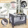 Reisebett mit Matratze, 5 in 1 Beistellbett Baby mit Rollen Produktbild-Vorschau 5