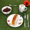 12tlg Frühstücksset Marie Porzellan 6 Pers Teller Becher Produktbild-Vorschau 3