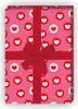 Herz Geschenkpapier mit lustigen Punkten in rosa - G6396, Produktbild-Vorschau 1