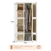 Fortuna Lai Kleiderschrank, Tragbarer Regalsystem, 10 Produktbild-Vorschau 4