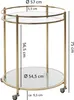 Carrello di design james gold ø 57 cm tavolo portaoggetti Anteprima dell’immagine prodotto 3