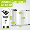 BOMI® Barrière de sécurité bébé 63–251 cm sans perçage – À Voir les images du produit 2