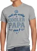 style3 So sieht ein richtig cooler Papa aus Herren T-Shirt Produktbild-Vorschau 1