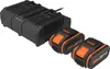 WORX WA3611 2 × AKU 4 Ah/ Doppelladegerät 2 A Produktbild-Vorschau 3