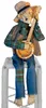 Halloweenfigur Skelett mit Banjo Produktbild-Vorschau 2