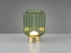 LED-Tischlampe - H 19 cm - Grün - Messingfarben - Glas - Produktbild-Vorschau 5