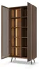 Vitrinenschrank Standvitrine LUPO 93 cm Eiche Dunin Braunes Produktbild-Vorschau 12