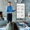 Mobilna tablica dwustronna, 60 x 90 cm, tablica magnetyczna Podgląd zdjęcia produktu 2