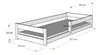 Łóżko podłogowe niskie Nordi 120x60 - naturalne drewno Podgląd zdjęcia produktu 5
