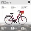 Dallas Bike Damenfahrrad 28 Zoll - Mit Weidenkorb - 1-Gang Produktbild-Vorschau 2