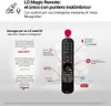 A remote control with various features highlighted by text and lines. Produktbild-Vorschau