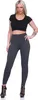 Damen Leggings Thermo Doppelripp Hoher Bund Sport Gym Produktbild-Vorschau 2