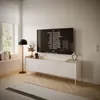 Selsey Tovi - TV-Schrank 3-türig, 175 cm, Weiß / Holzoptik Produktbild-Vorschau 3