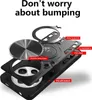 An exploded view of a phone case with labels indicating its different components. Produktbild-Vorschau