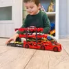 Kruzzel 22515 Kamion s autíčky červený Náhled obrázku produktu 9