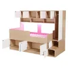Merax Kinderbett 90x200 cm mit Kleiderschrank und Produktbild-Vorschau 9