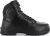 A black leather boot is shown against a white background. Produktbild-Vorschau