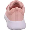The back view of a pink and white child's sneaker. Podgląd zdjęcia produktu