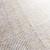 Teppich weiße Jute mit Fransen Streifenmuster 60x110 Produktbild-Vorschau 4