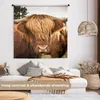 MuchoWow® Wandteppich Wandbehang Schottische Hochlandrind - Produktbild-Vorschau 2