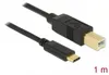 Delock 83601 USB Kabel Delock C -> B St/St 1.00m Anteprima dell’immagine prodotto 2