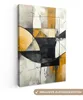 Wandbilder wohnzimmer 60x90 cm - Abstrakt und Modern - Gold Produktbild-Vorschau 1