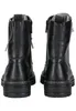 A pair of black women's boots shown from the back. Voir les images du produit
