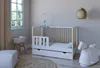 ZEE LUMI Bílá/Přírodní dětská postýlka 120×60 cm 2v1 se Náhled obrázku produktu 9