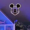 Neon Yellowpop Disney Mickey faccia stampata Anteprima dell’immagine prodotto 3