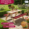Coemo Kinder-Sitzgruppe Natur Picknicktisch mit Polster Produktbild-Vorschau 3