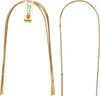 Two bamboo plant supports are shown against a white background. One support has a tag attached. Produktbild-Vorschau