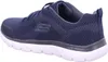 Side view of a navy blue Skechers shoe. Produktbild-Vorschau