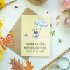 Mr. & Mrs. Panda Grußkarte Sommer Meer Glück - Gelb Pastell Produktbild-Vorschau 3