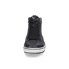 A black high-top sneaker is shown from the front against a white background. Voir les images du produit