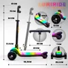 LUMI RIDE Hulajnoga trójkołowa balansowa składana Podgląd zdjęcia produktu 2