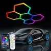 5er-Pack Hexagon LED Deckenleuchte, 200W RGB Dekolicht Produktbild-Vorschau 1