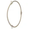 A beige circular ring with white knobs on it, isolated on a white background. Produktbild-Vorschau