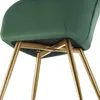Chaise MARILYN en velours matelassé - vert foncé/or, Lot de Voir les images du produit 8