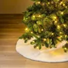 YUKI - Weihnachtsbaumdecke - Ø115cm - Kunstpelz - Snow Produktbild-Vorschau 1