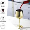 Sada 4 zlatých sklenic na víno, 540 ml/18 oz neblednoucí Náhled obrázku produktu 4