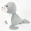 A plush toy seal is shown from the side against a white background. Produktbild-Vorschau