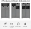 GOPLUS Badezimmerschrank mit 2 Schubladen, Badezimmermöbel Produktbild-Vorschau 3