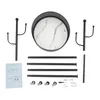 Product parts and assembly instructions laid out on a white background. Podgląd zdjęcia produktu